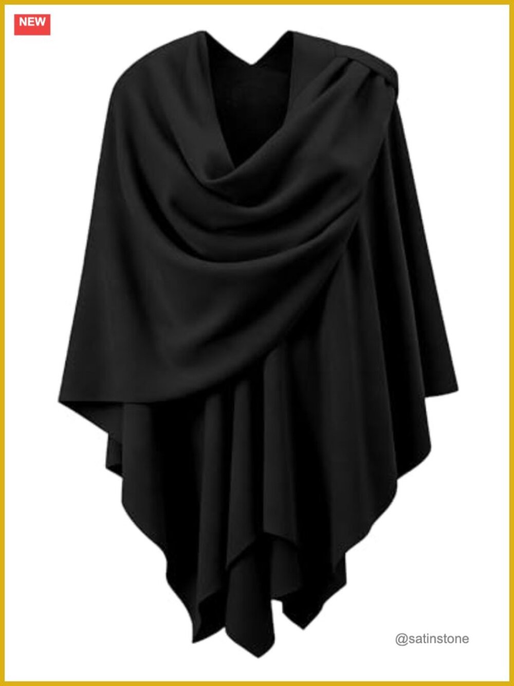 Shawl Wrap Women Open Front Poncho Sweater Scarf Knit